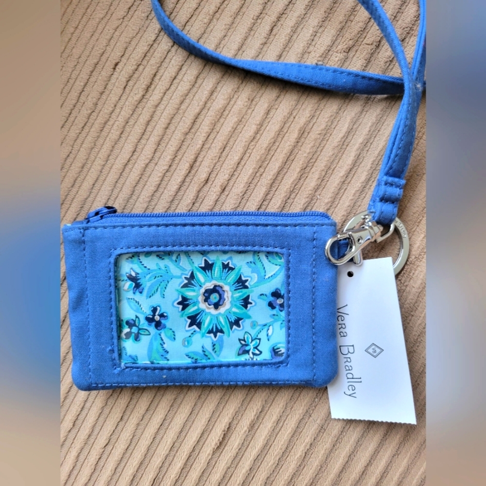 Vera Bradley lanyard wallet.